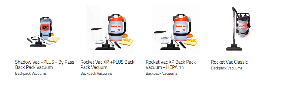 backpack vacuum cleaners