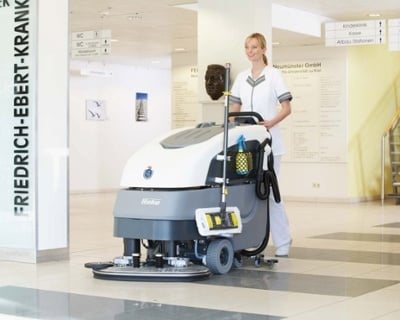 Scrubmaster AntiBac B90 CL Industrial Battery Electric Floor Scrubber - 65cm-85cm